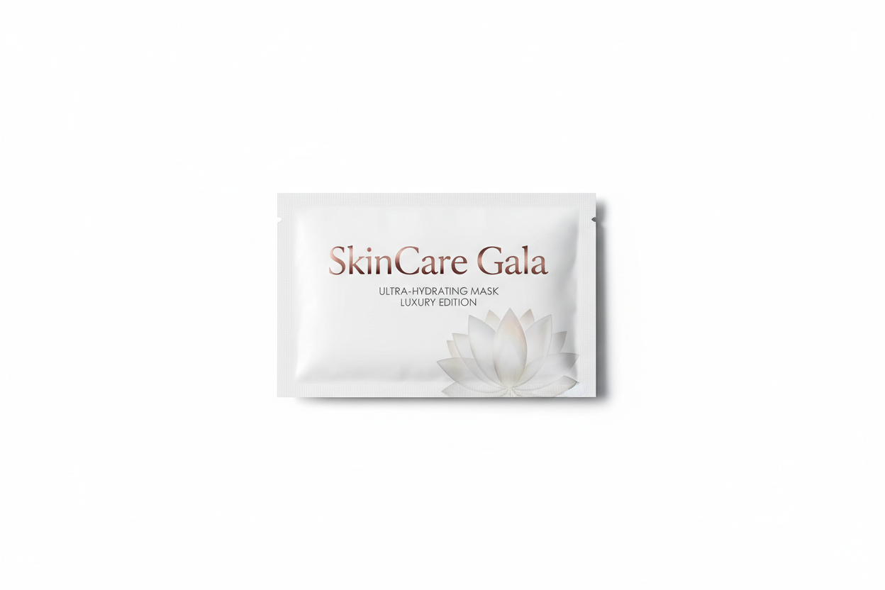 a picture of a face mask sheet that now has the SkinCare Gala as the product name